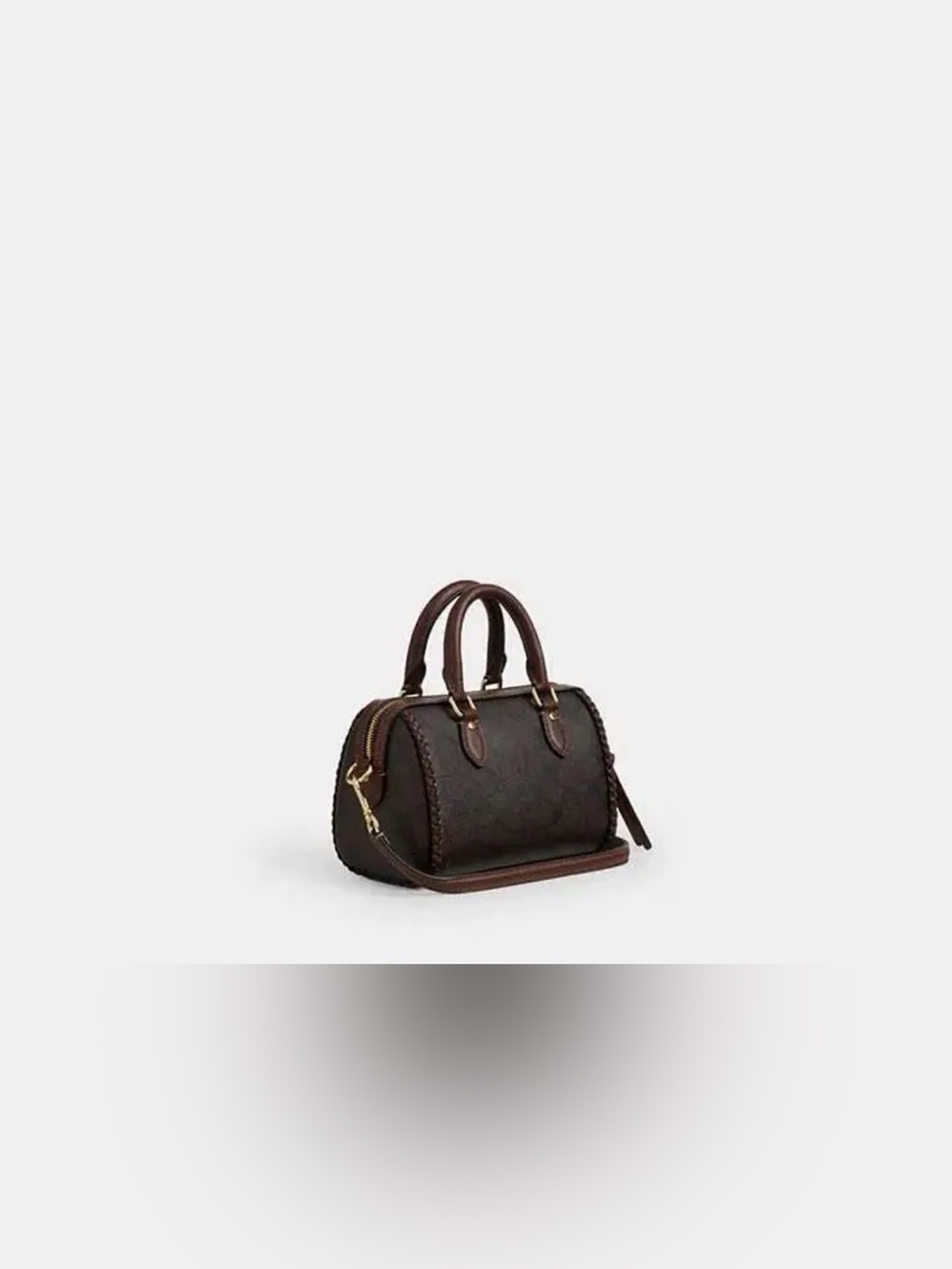 Coach Mini Rowan Crossbody Bag In Signature Canvas With Fringe - Picture 2 of 10